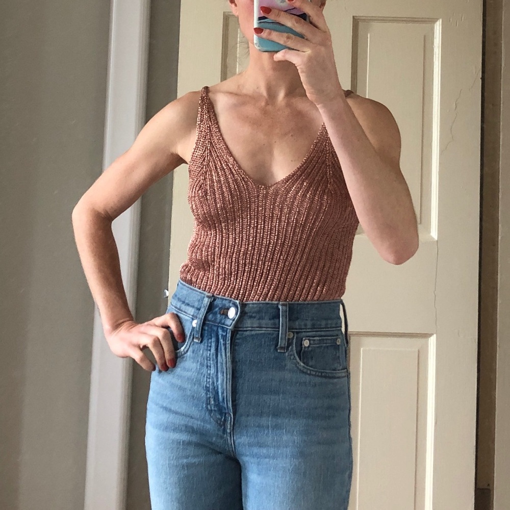 Metallic knot body suit- Free People